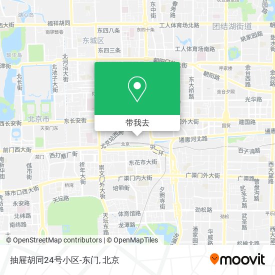 抽屉胡同24号小区-东门地图