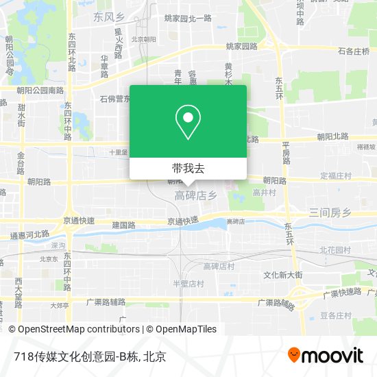 718传媒文化创意园-B栋地图
