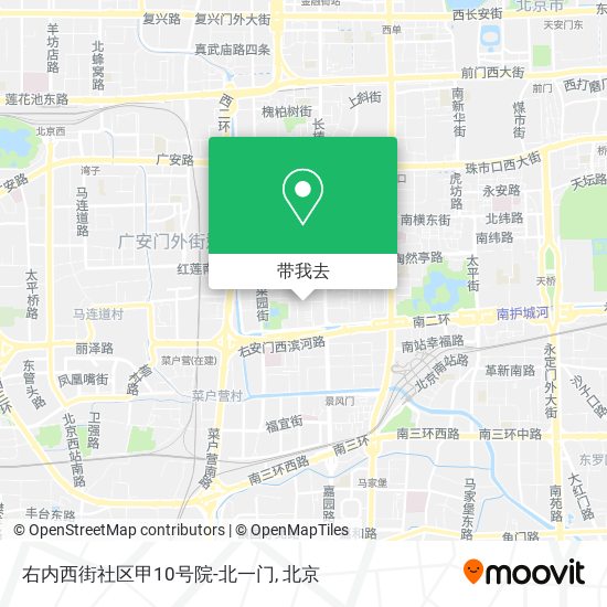 右内西街社区甲10号院-北一门地图