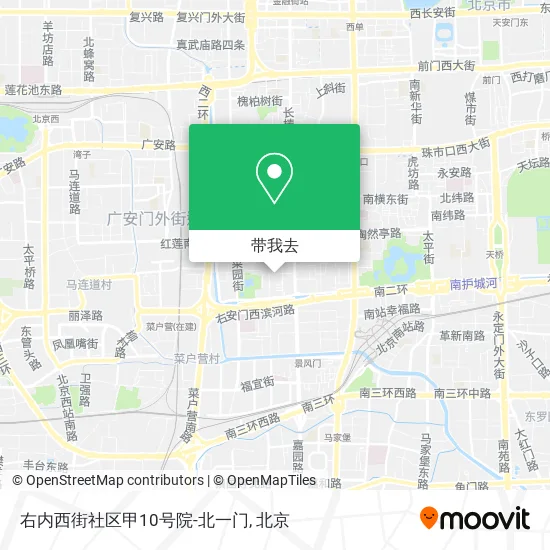 右内西街社区甲10号院-北一门地图