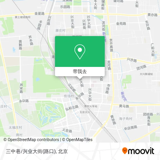 三中巷/兴业大街(路口)地图
