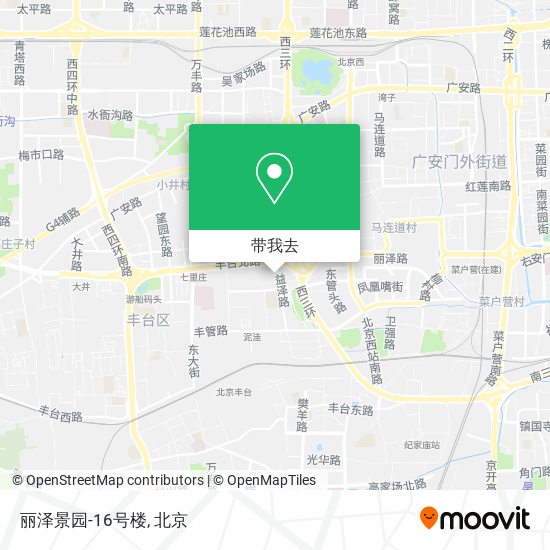丽泽景园-16号楼地图