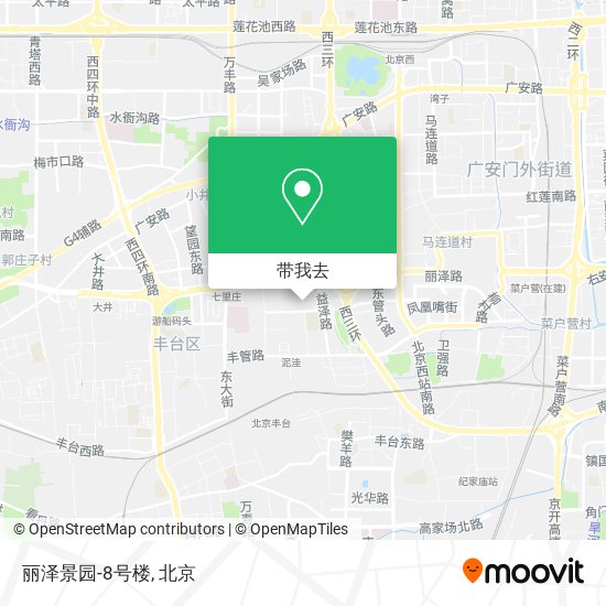 丽泽景园-8号楼地图
