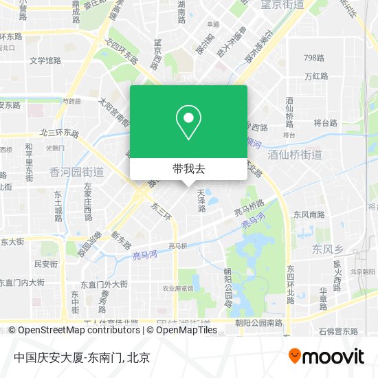中国庆安大厦-东南门地图