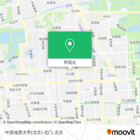 中国地质大学(北京)-北门地图