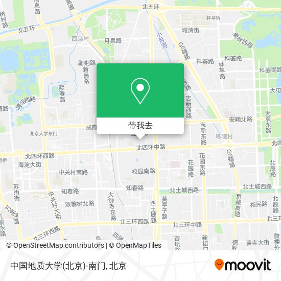 中国地质大学(北京)-南门地图