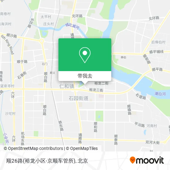 顺26路(裕龙小区-京顺车管所)地图