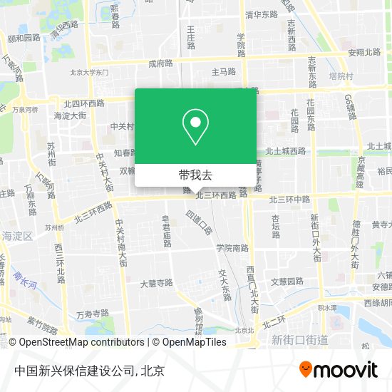 中国新兴保信建设公司地图