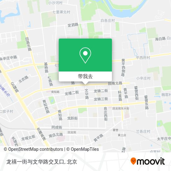 龙禧一街与文华路交叉口地图