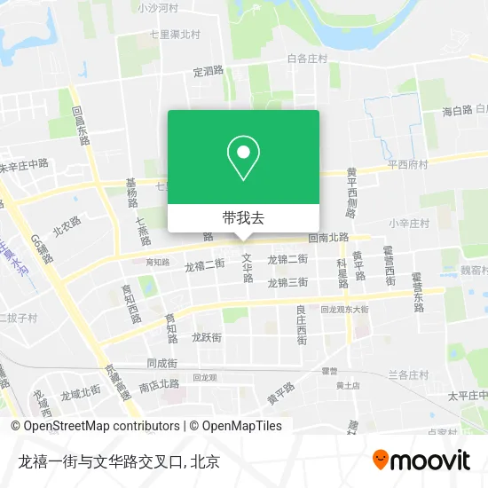 龙禧一街与文华路交叉口地图