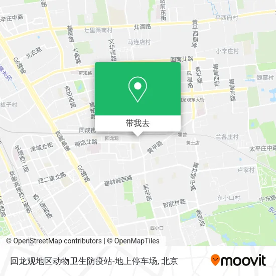 回龙观地区动物卫生防疫站-地上停车场地图