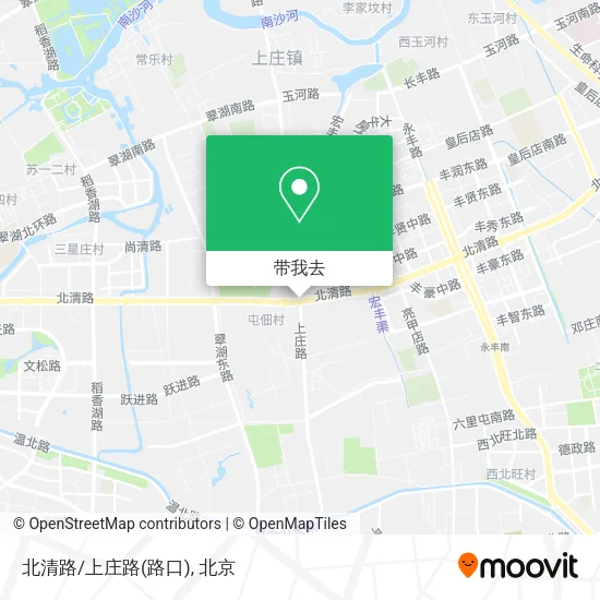 北清路/上庄路(路口)地图