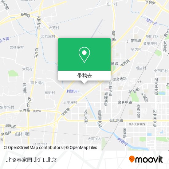 北潞春家园-北门地图