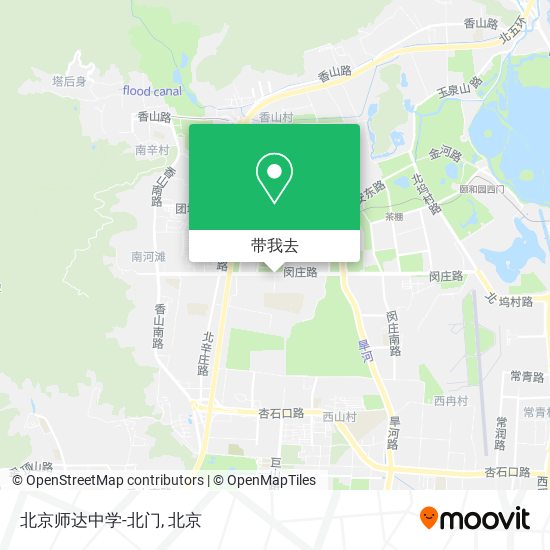 北京师达中学-北门地图