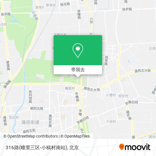 316路(疃里三区-小稿村南站)地图