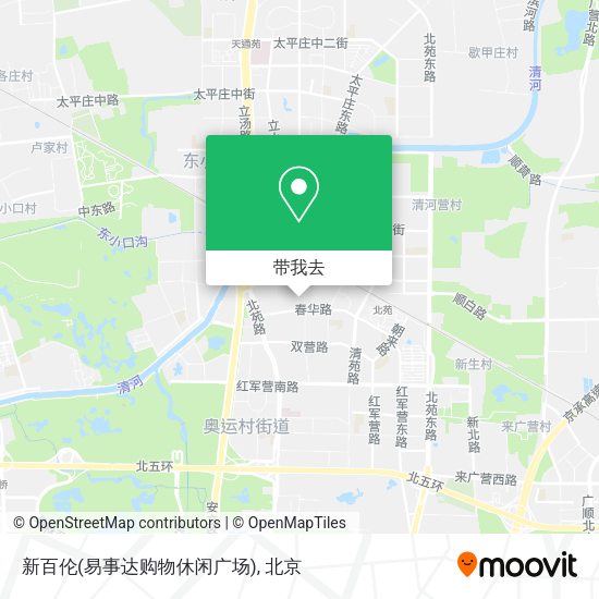 新百伦(易事达购物休闲广场)地图