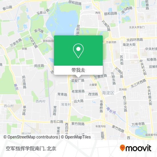 空军指挥学院南门地图