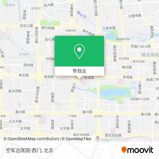 空军总医院-西门地图