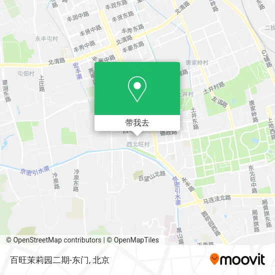 百旺茉莉园二期-东门地图