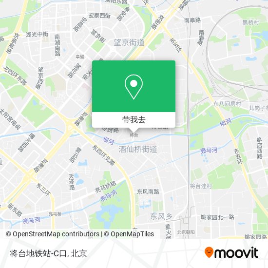 将台地铁站-C口地图
