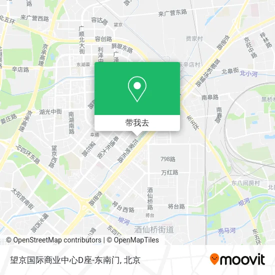 望京国际商业中心D座-东南门地图