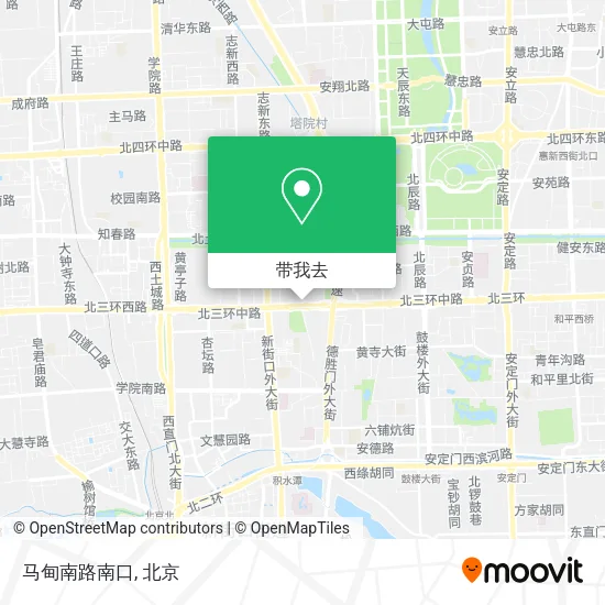 马甸南路南口地图