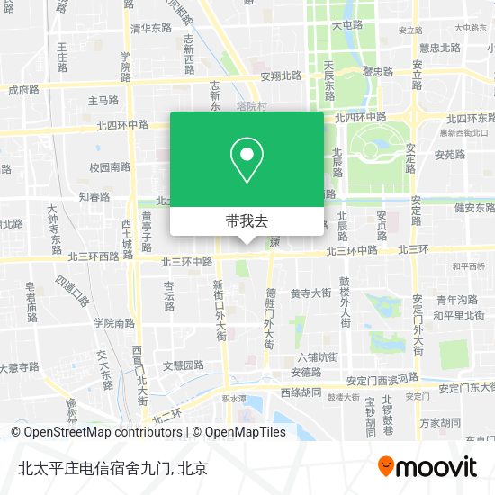 北太平庄电信宿舍九门地图
