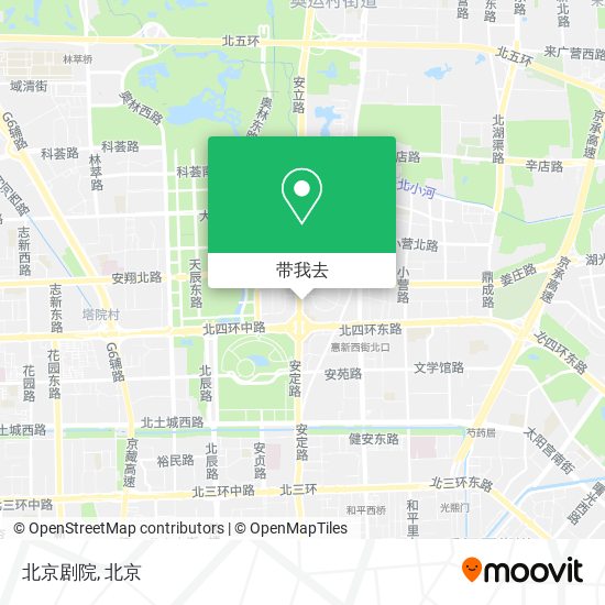 北京剧院地图