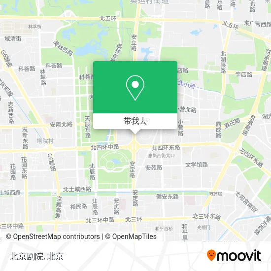 北京剧院地图