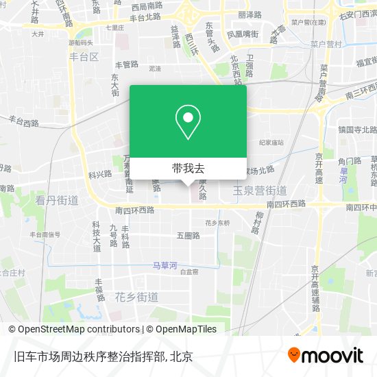 旧车市场周边秩序整治指挥部地图