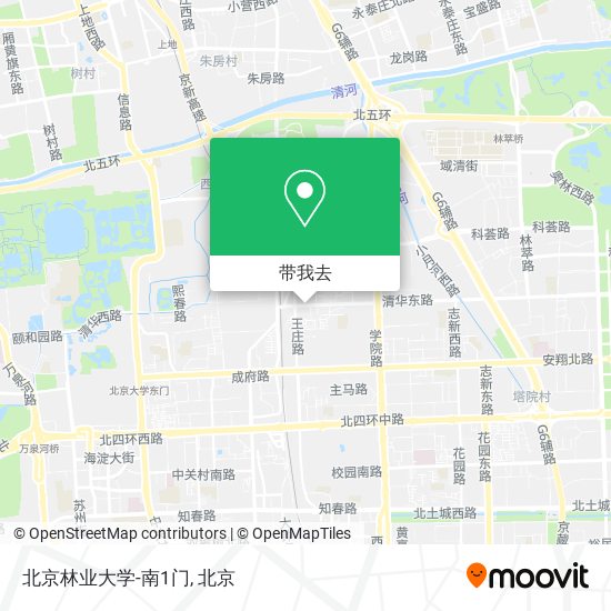 北京林业大学-南1门地图
