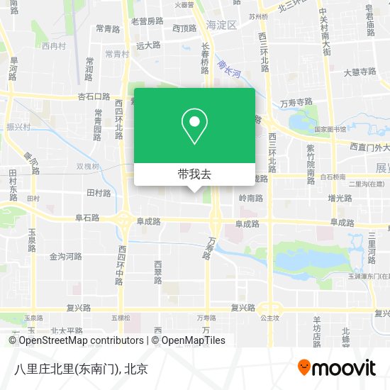 八里庄北里(东南门)地图