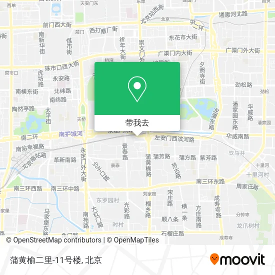 蒲黄榆二里-11号楼地图