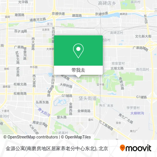 金源公寓(南磨房地区居家养老分中心东北)地图
