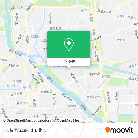 京贸国际城-北门地图