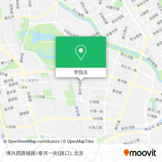 博兴西路辅路/泰河一街(路口)地图