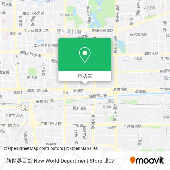 新世界百货 New World Department Store地图