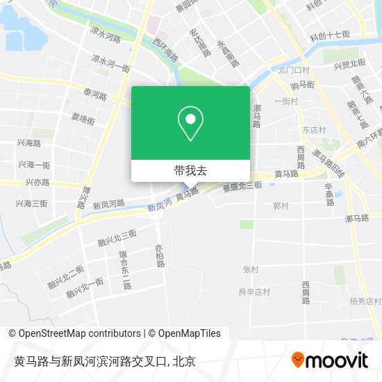 黄马路与新凤河滨河路交叉口地图