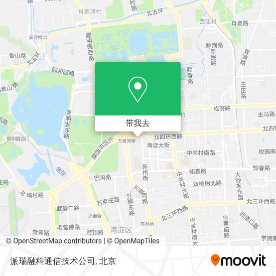 派瑞融科通信技术公司地图