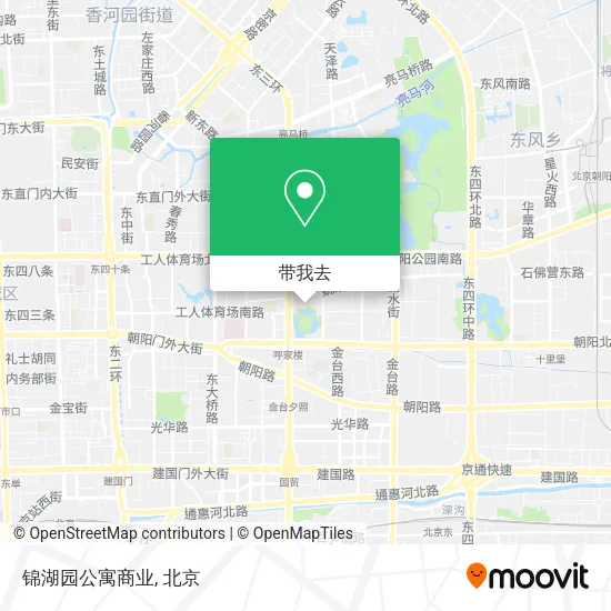 锦湖园公寓商业地图