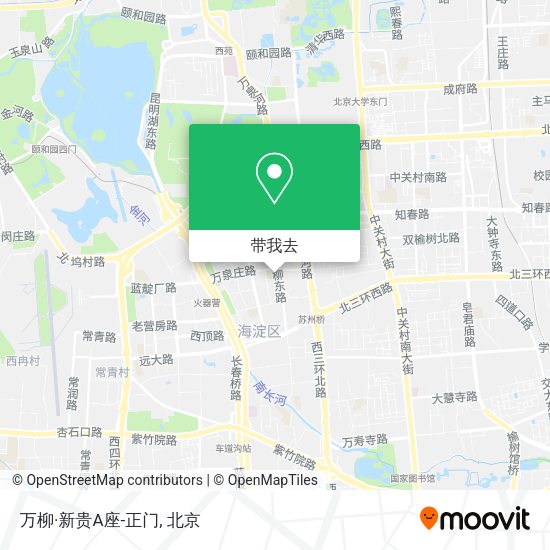 万柳·新贵A座-正门地图