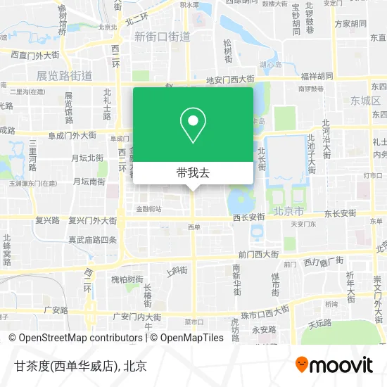 甘茶度(西单华威店)地图
