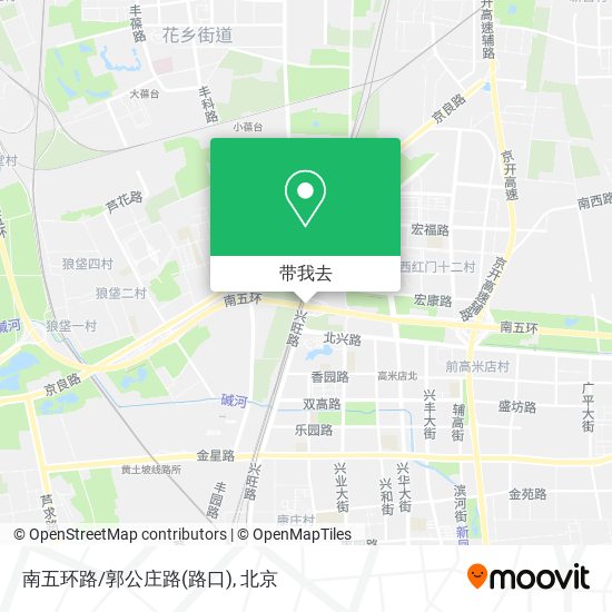 南五环路/郭公庄路(路口)地图