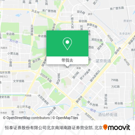 恒泰证券股份有限公司北京南湖南路证券营业部地图