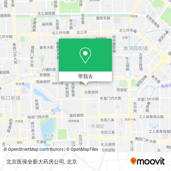 北京医保全新大药房公司地图