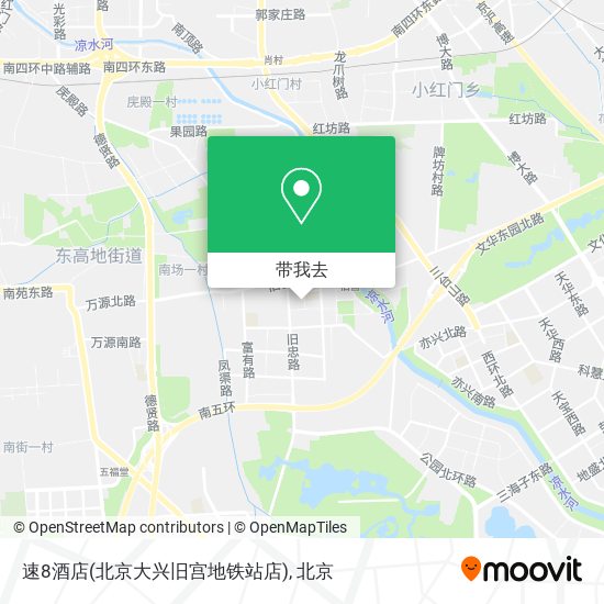 速8酒店(北京大兴旧宫地铁站店)地图