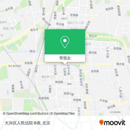 大兴区人民法院-B座地图
