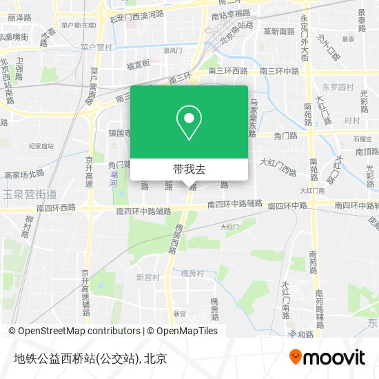地铁公益西桥站(公交站)地图