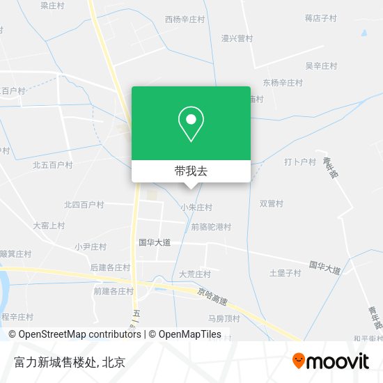 富力新城售楼处地图