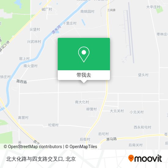 北大化路与四支路交叉口地图